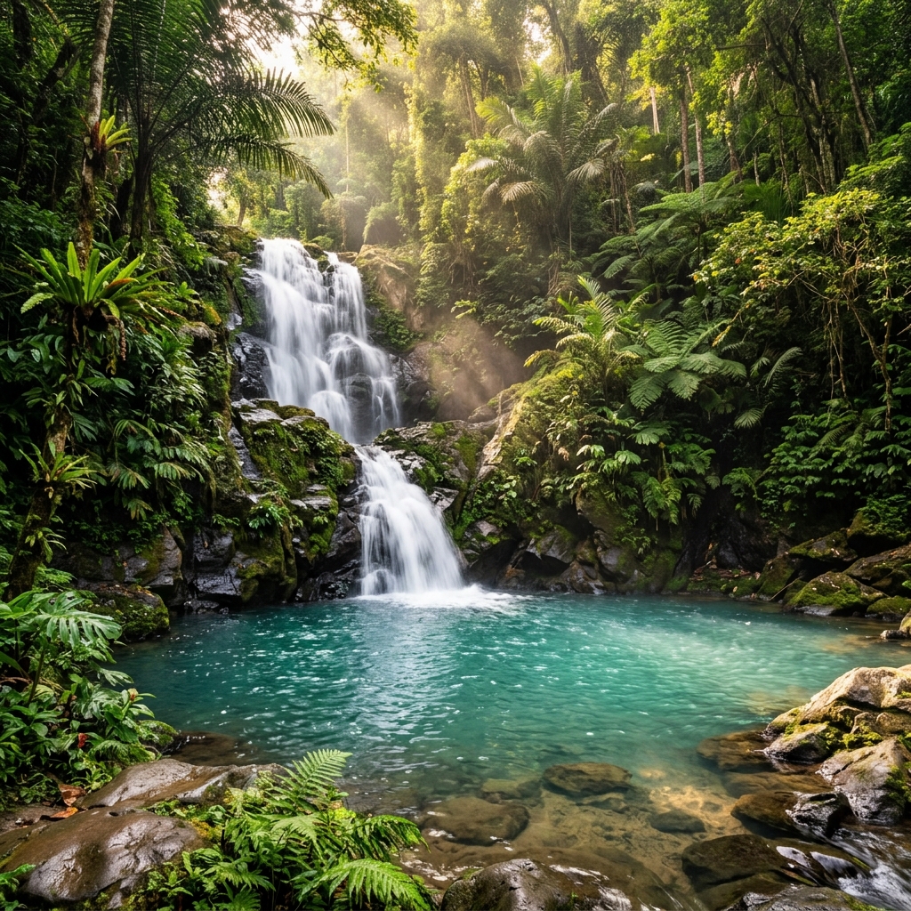 Waterfalls & Rice Terraces